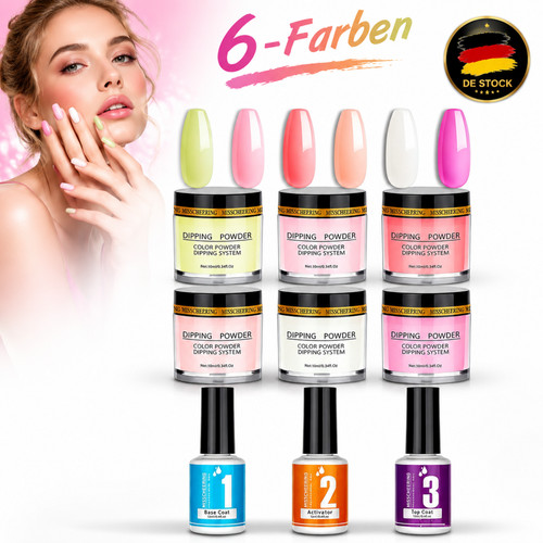 Dipping powder nails set - nails,