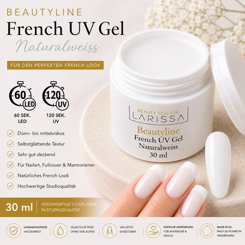 French gel bianco naturale - french, uv